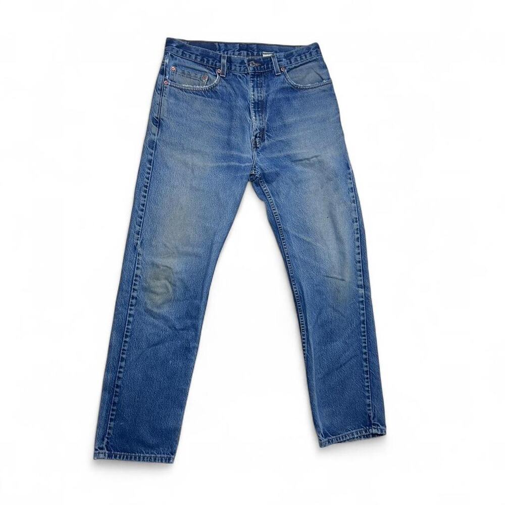 Levi’s Jeans 505 Red Tab Vintage 90s Faded Medium Wash Denim Pants 32”